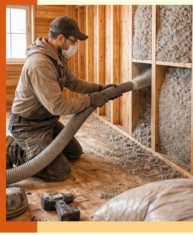 Утепление дачного дома эковатой в Сальске — быстро и надёжно