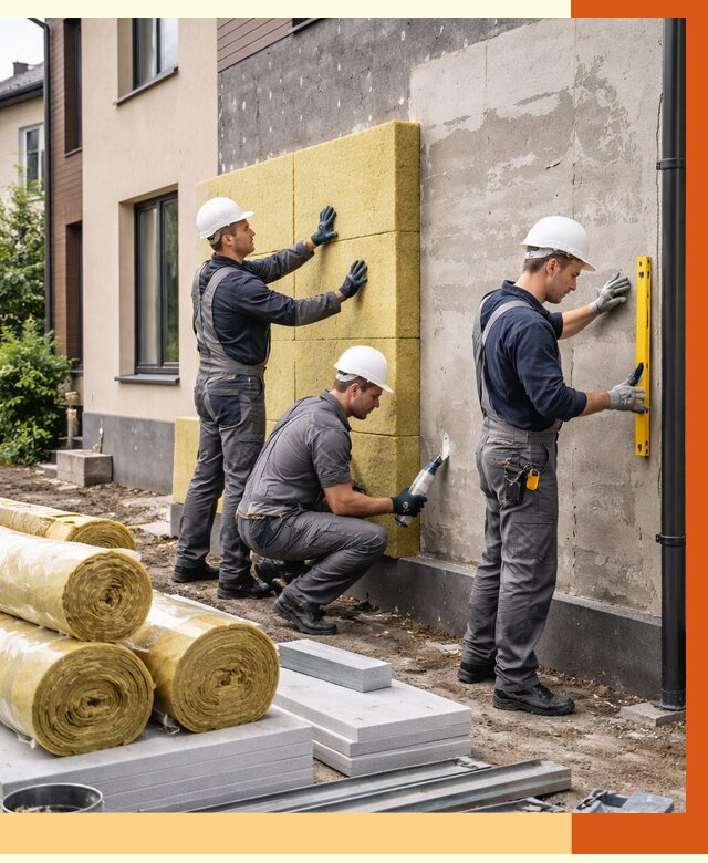 Утепление таунхауса в Сальске от 7321 руб/м2 — комплекс под ключ | ТепломастерСлс