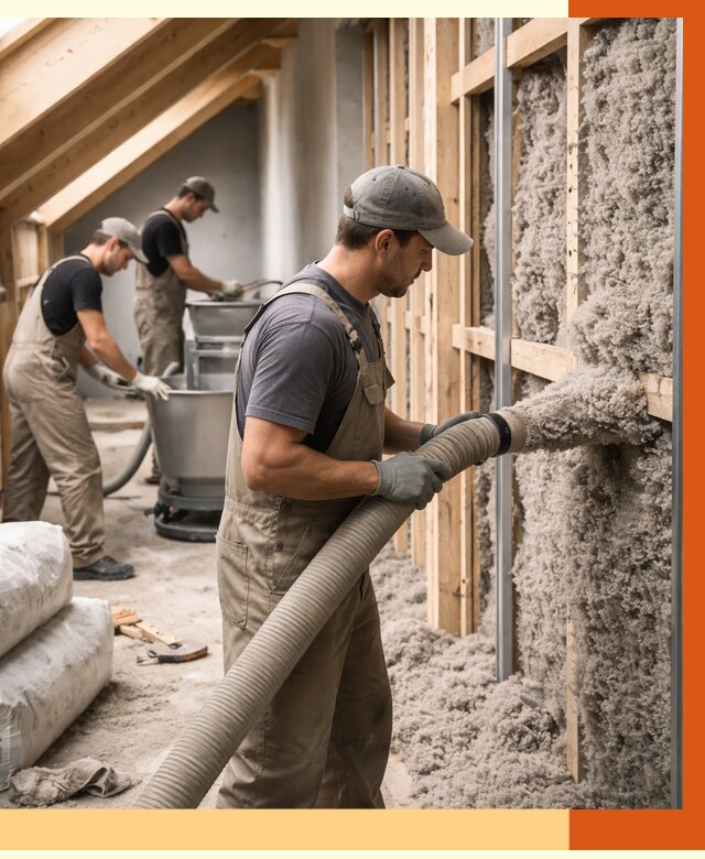 Утепление таунхауса эковатой в Сальске от 2237 руб./м² — монтаж и задувка | ТепломастерСлс