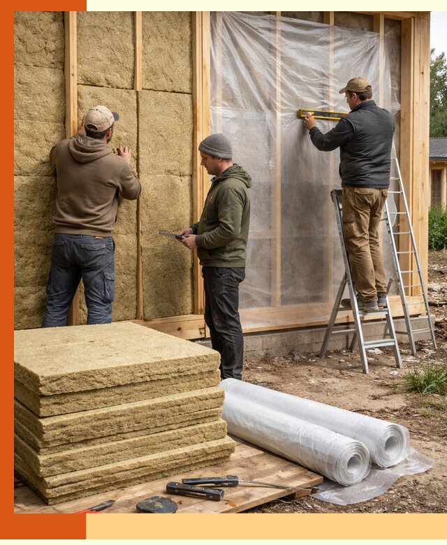 Утепление каркасного дома в Сальске под ключ с гарантией качества