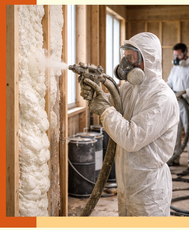 Утепление каркасного дома пенополиуретаном в Сальске