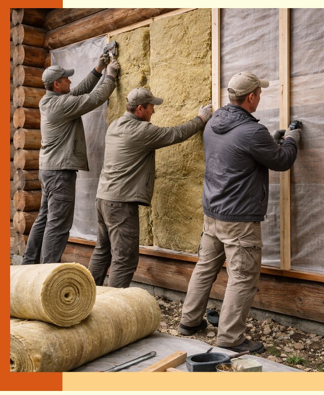 Утепление деревянного дома в Сальске эффективными технологиями