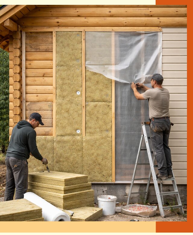 Утепление дома из бруса в Сальске от 3813 руб./м2 — работы под ключ | ТепломастерСлс