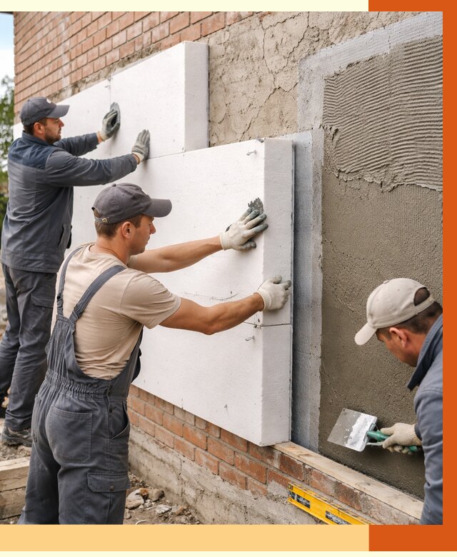 Утепление кирпичного дома в Сальске от 4271 руб. под ключ | ТепломастерСлс