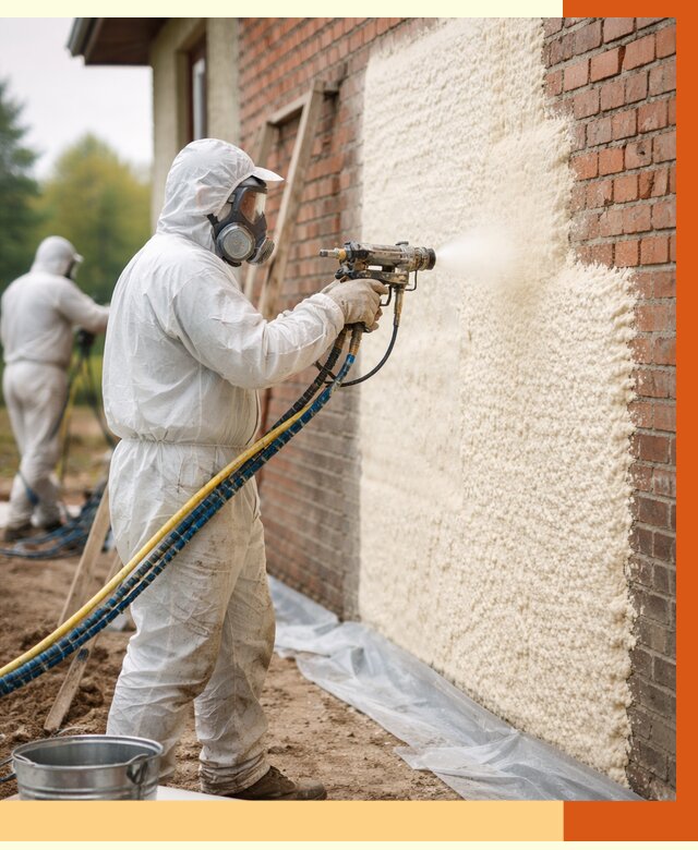 Утепление кирпичного дома ППУ в Сальске под ключ от 6609 руб. | ТепломастерСлс