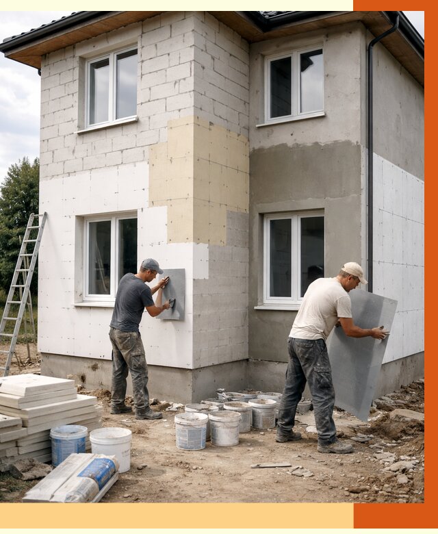 Утепление дома из газобетона в Сальске от 4271 руб./м² — заказать у ТепломастерСлс