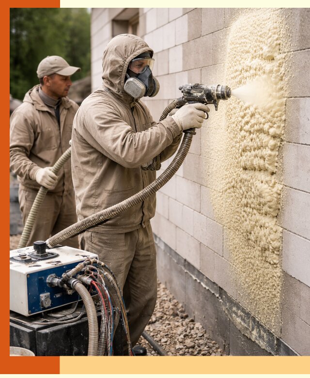 Утепление дома из газобетона ППУ в Сальске — надежная теплоизоляция