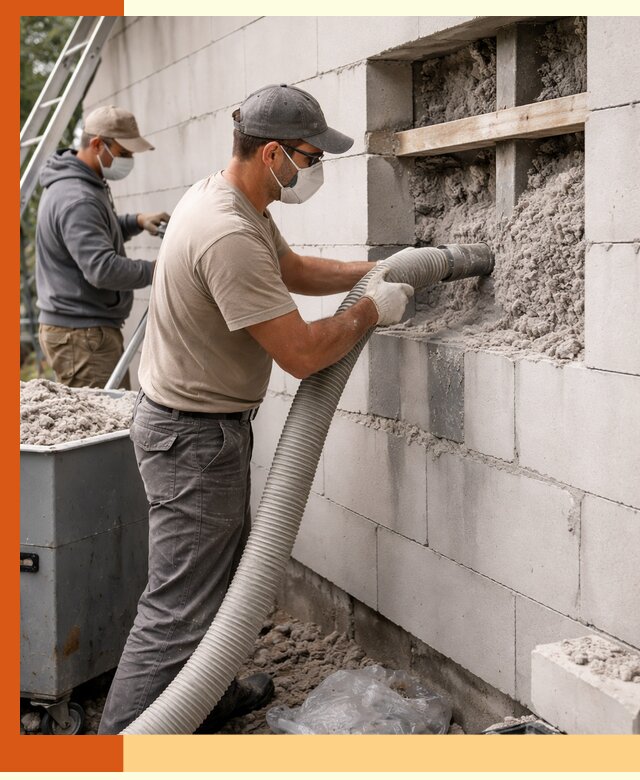 Утепление дома из газобетона эковатой в Сальске