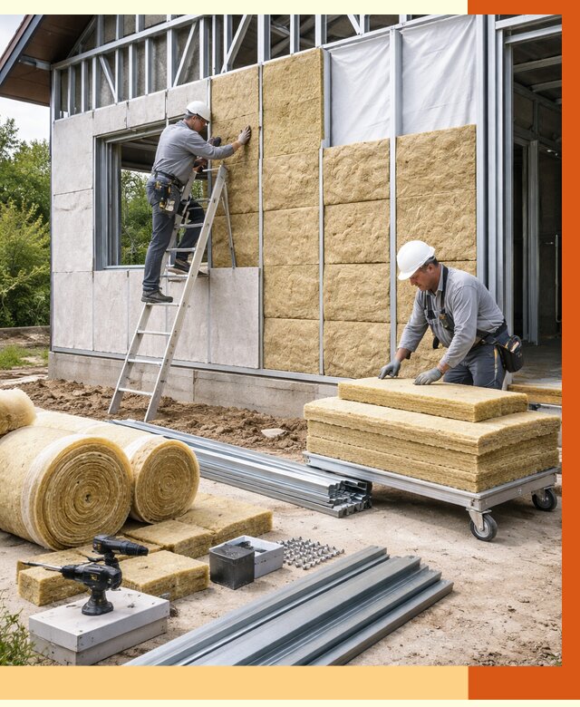 Утепление дома из ЛСТК в Сальске от 5287 руб./м² — профессионально | ТепломастерСлс