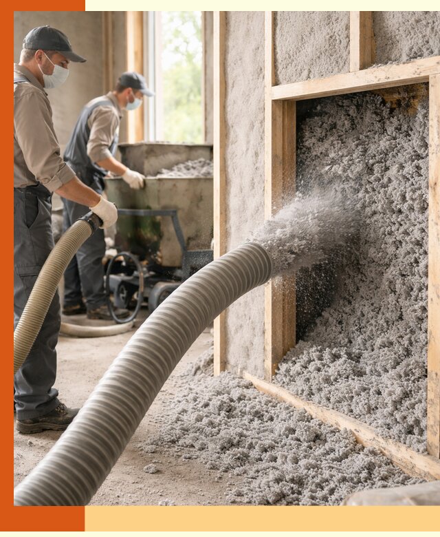 Утепление коттеджа эковатой в Сальске с гарантией качества