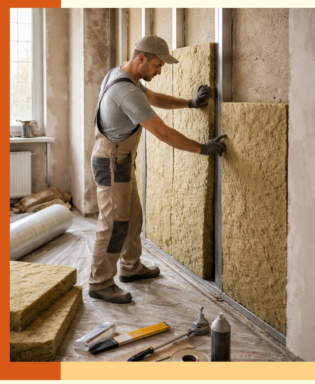 Утепление квартиры в Сальске — комплексная теплоизоляция стен и полов