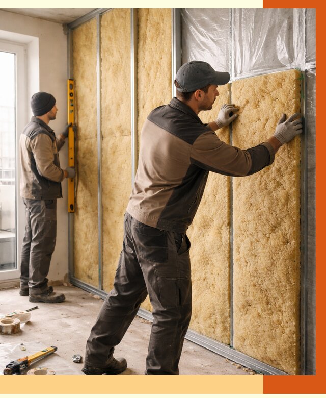 Утепление квартиры изнутри в Сальске от 4423 руб. за м2 | Проф. работы ТепломастерСлс