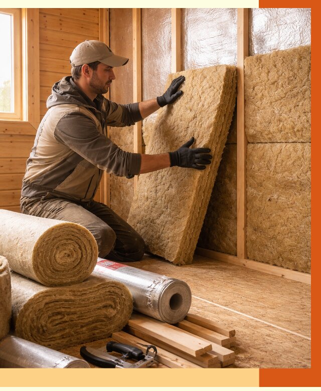 Утепление бани в Сальске под ключ от 4576 руб./м2 — утеплить потолок, пол и стены | ТепломастерСлс