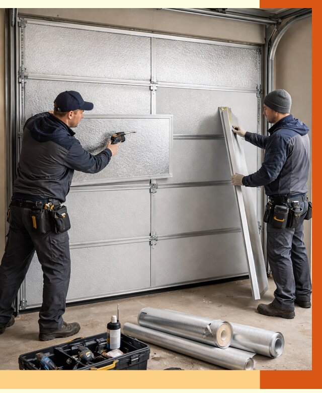 Утепление гаражных ворот в Сальске от 7982 руб/м2 — надежно и быстро | ТепломастерСлс