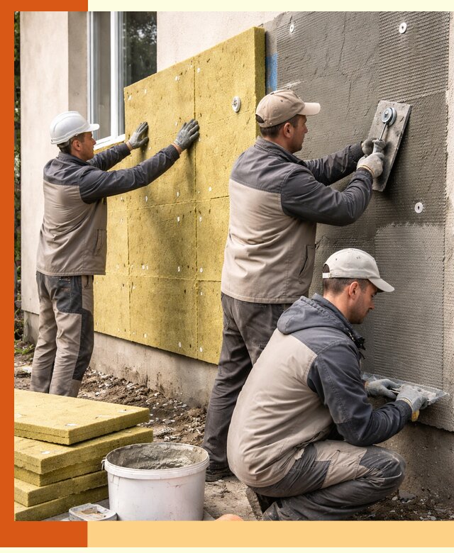 Утепление фасада под штукатурку в Сальске — энергоэффективная технология