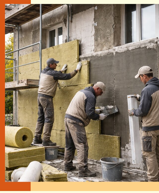 Утепление фасада зданий и домов в Сальске