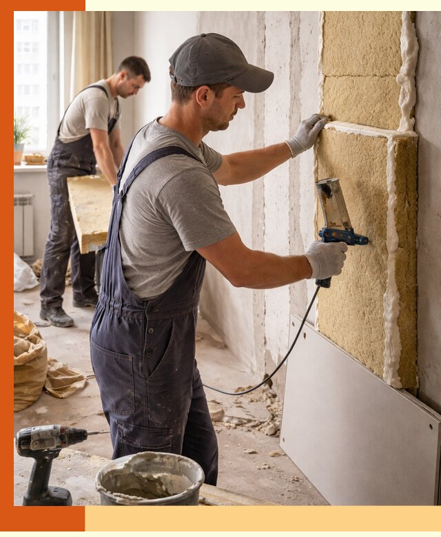 Утепление стен изнутри в Сальске — качественно и эффективно