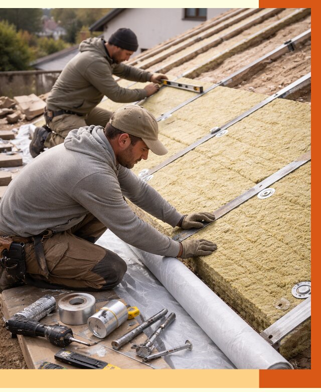 Утепление крыши снаружи в Сальске под ключ от 1220 руб./м2 | ТепломастерСлс