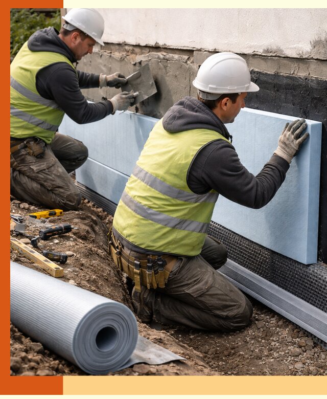 Утепление фундамента снаружи в Сальске — профессиональная теплоизоляция