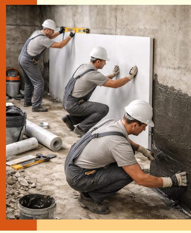 Утепление фундамента изнутри профессионально в Сальске