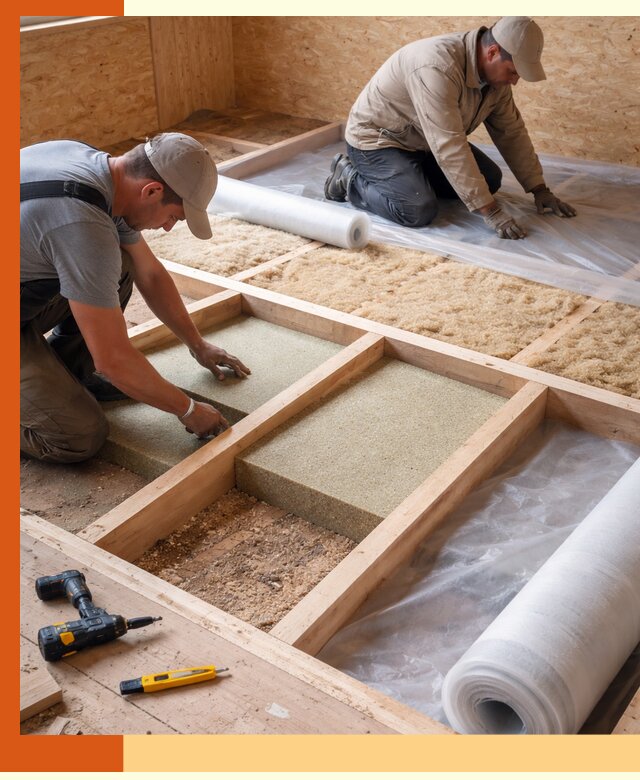 Профессиональное утепление деревянного пола в Сальске