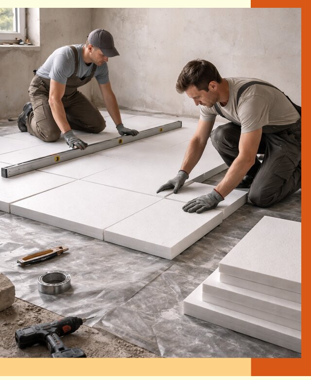 Утепление бетонного пола в Сальске от 2542 руб/м2 — монтаж и цена | ТепломастерСлс