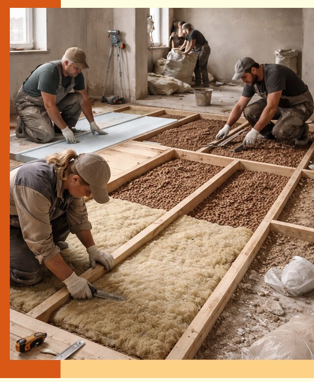 Утепление перекрытий жилых и промышленных зданий в Сальске