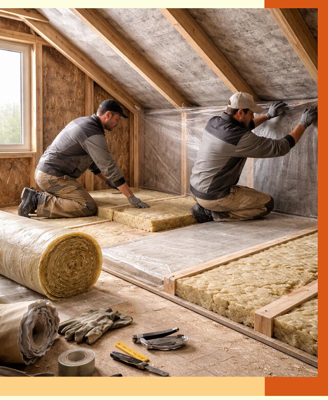 Утепление чердака в Сальске от 7626 руб/м² — теплоизоляция и комплексное утепление под ключ | ТепломастерСлс