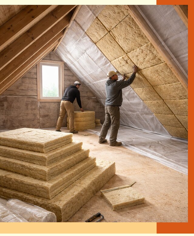 Утепление мансарды в Сальске от 2542 руб/м2 — комплексно и под ключ | ТепломастерСлс