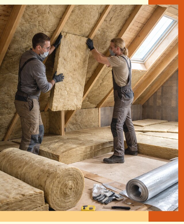 Утепление мансарды минватой в Сальске от 4271 руб./м2 — монтаж и пароизоляция | ТепломастерСлс