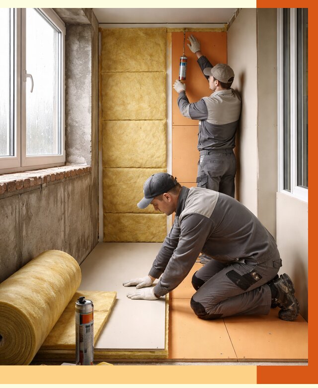 Утепление лоджии под ключ в Сальске от 6609 руб/м2 — комплексное решение | ТепломастерСлс