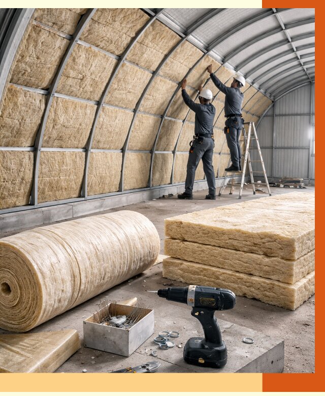 Утепление арочного ангара в Сальске от 3254 руб./м2 под ключ | ТепломастерСлс