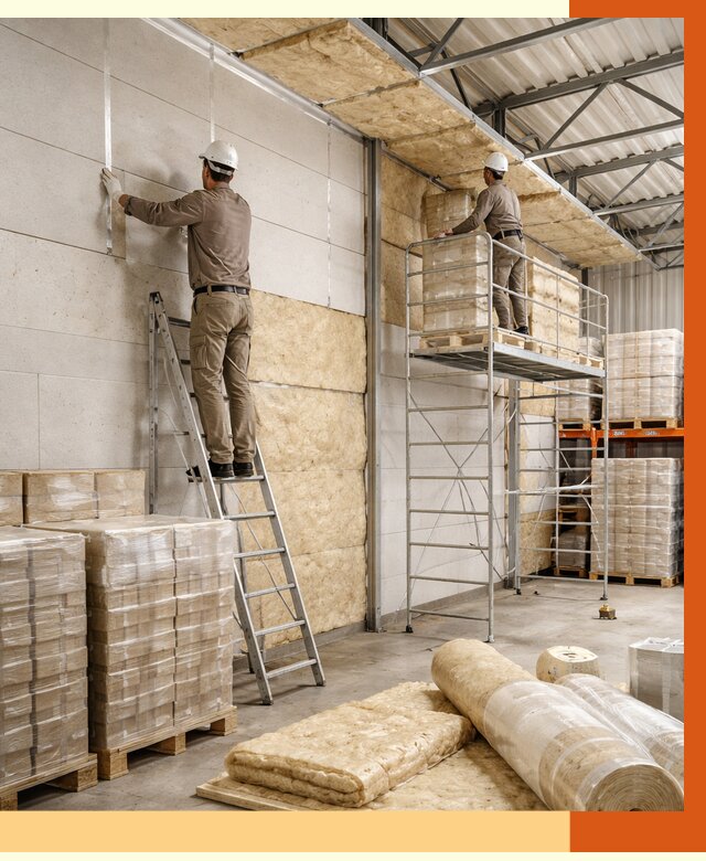 Утепление склада готовой продукции в Сальске от 1983 руб./м2 — комплексно | ТепломастерСлс