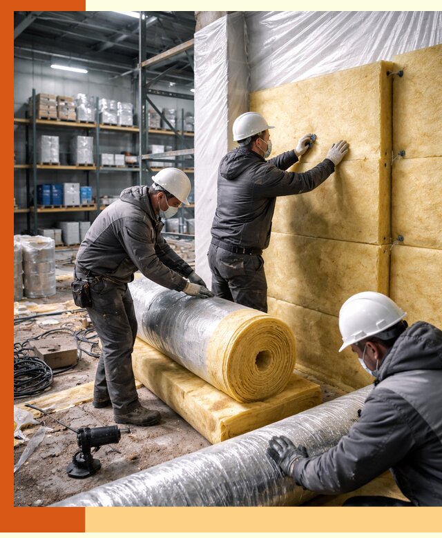 Утепление склада химсырья в Сальске: безопасная и эффективная изоляция