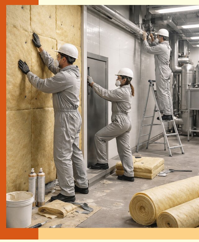 Утепление пищевого цеха под ключ в Сальске