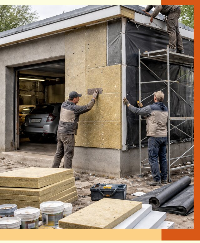 Утепление автосервиса в Сальске ппу, пеноизоляция, от 14744 руб/м2 — ТепломастерСлс