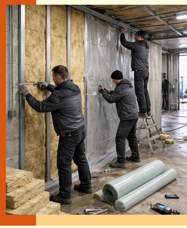 Профессиональное утепление автомойки в Сальске для любого типа помещений