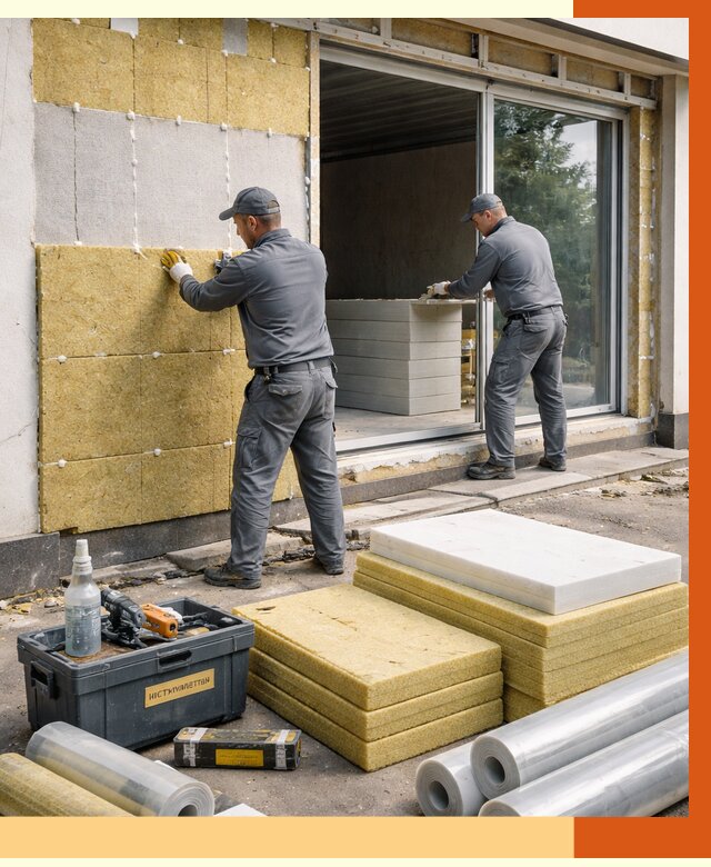 Утепление торгового павильона в Сальске от 14744 руб./м² под ключ | ТепломастерСлс