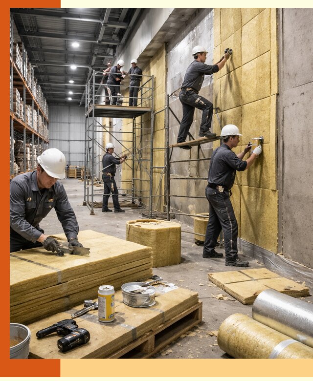 Утепление логистического центра в Сальске качественно и экономично