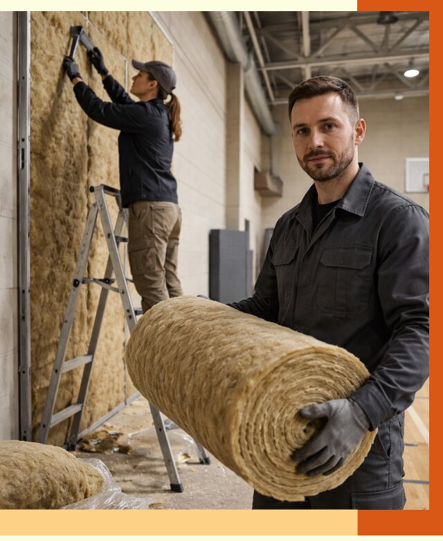 Утепление спортзала в Сальске от 7626 руб/м2 — комплексное утепление под ключ | ТепломастерСлс