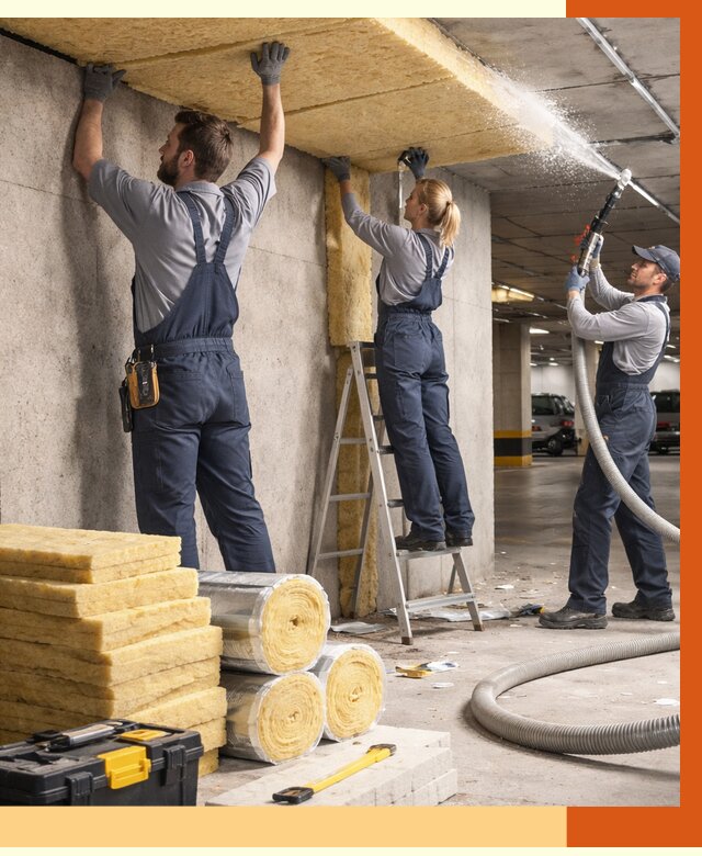 Утепление паркинга в Сальске от 6914 руб./м2 — работы под ключ | ТепломастерСлс