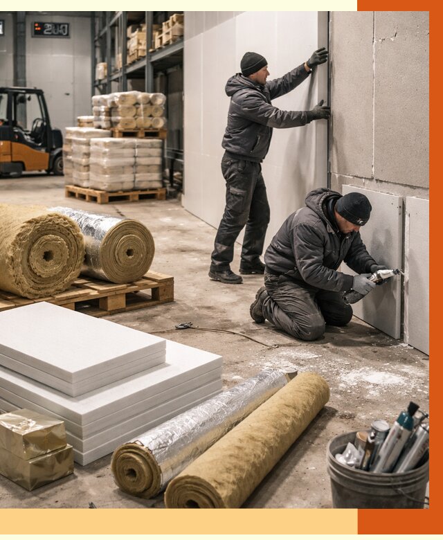 Утепление холодного склада в Сальске от 8643 руб/м2 — комплексное под ключ | ТепломастерСлс