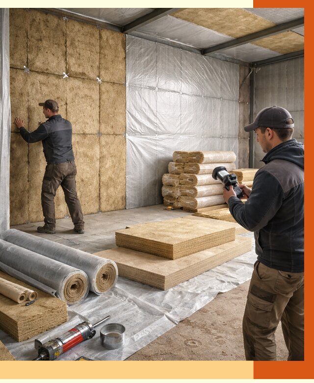 Утепление теплого склада в Сальске под ключ от 11693 руб/м² | ТепломастерСлс