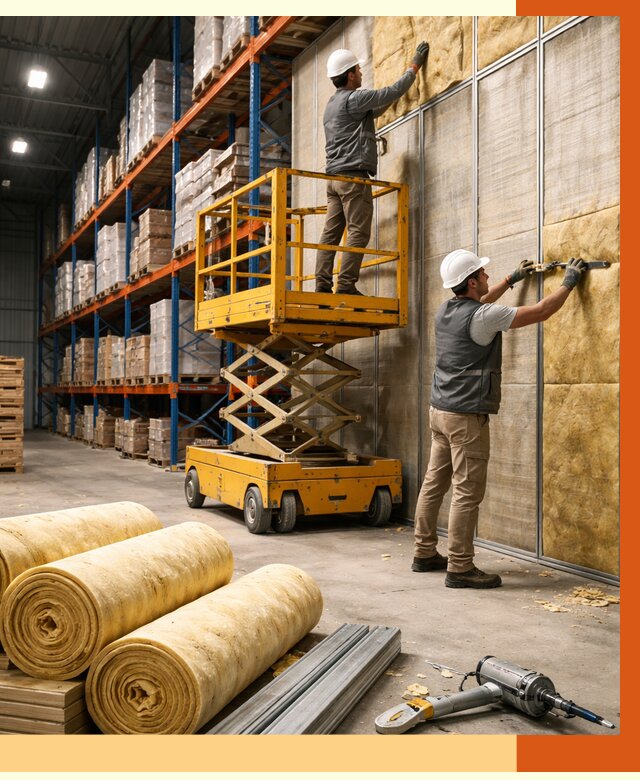 Утепление торгового склада в Сальске от 3254 руб/м2 — комплексно и под ключ | ТепломастерСлс