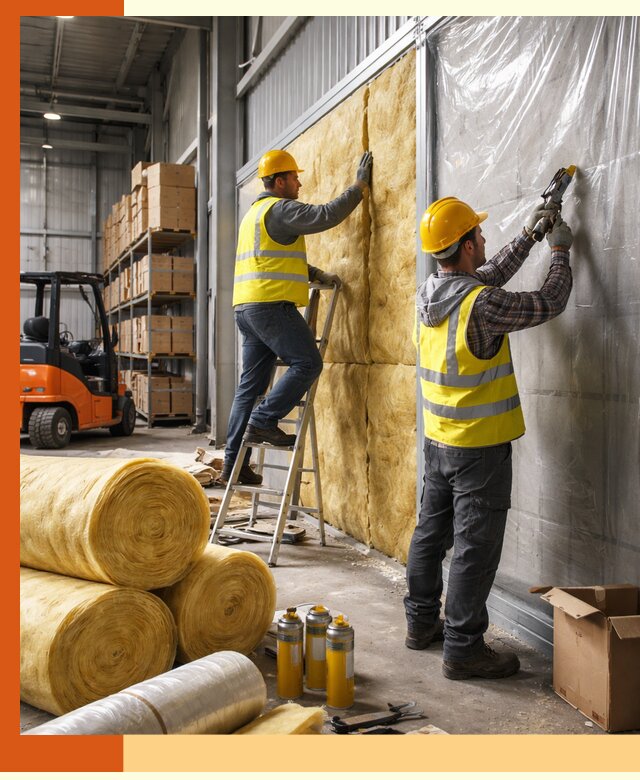 Утепление склада с техникой в Сальске под ключ