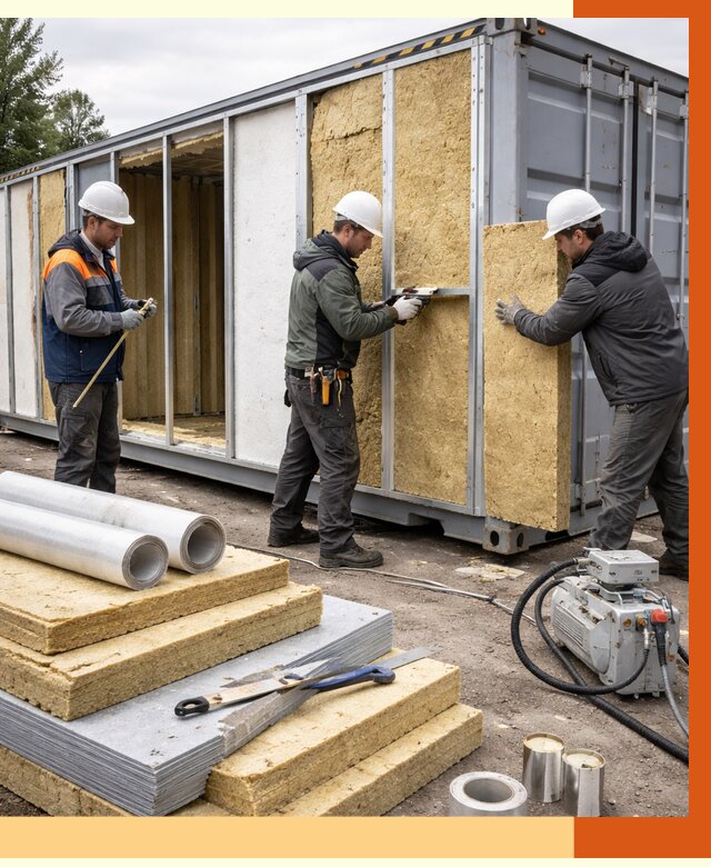 Утепление морского контейнера в Сальске от 3813 руб. под ключ | ТепломастерСлс