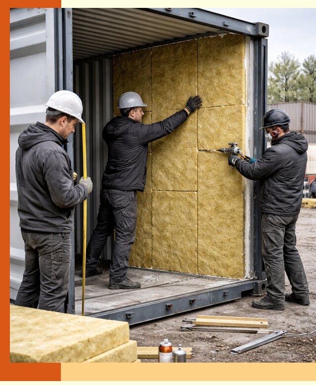 Утепление морского контейнера в Сальске: надежная теплоизоляция и защита