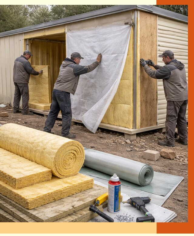 Утепление строительной бытовки в Сальске от 12710 руб. под ключ | ТепломастерСлс