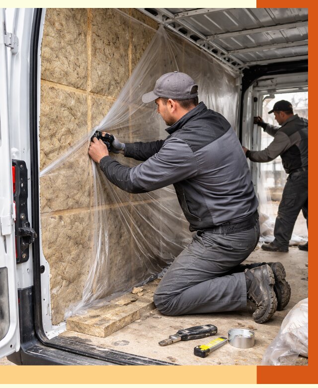 Утепление фургона в Сальске от 16777 руб/м2 — утепление фургона ППУ и кузова | ТепломастерСлс