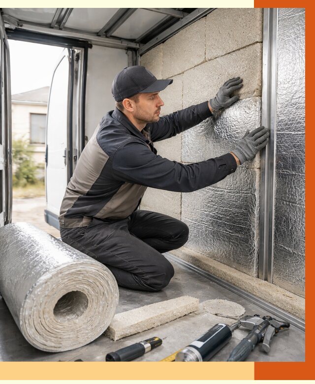 Утепление фургона рефрижератора в Сальске от 12710 руб./м² под ключ | ТепломастерСлс